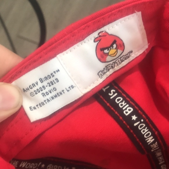 Angry Birds Rovio Entertainment Retro 2005-2013 Red Embroidered Adjustable Cap - Picture 9 of 10